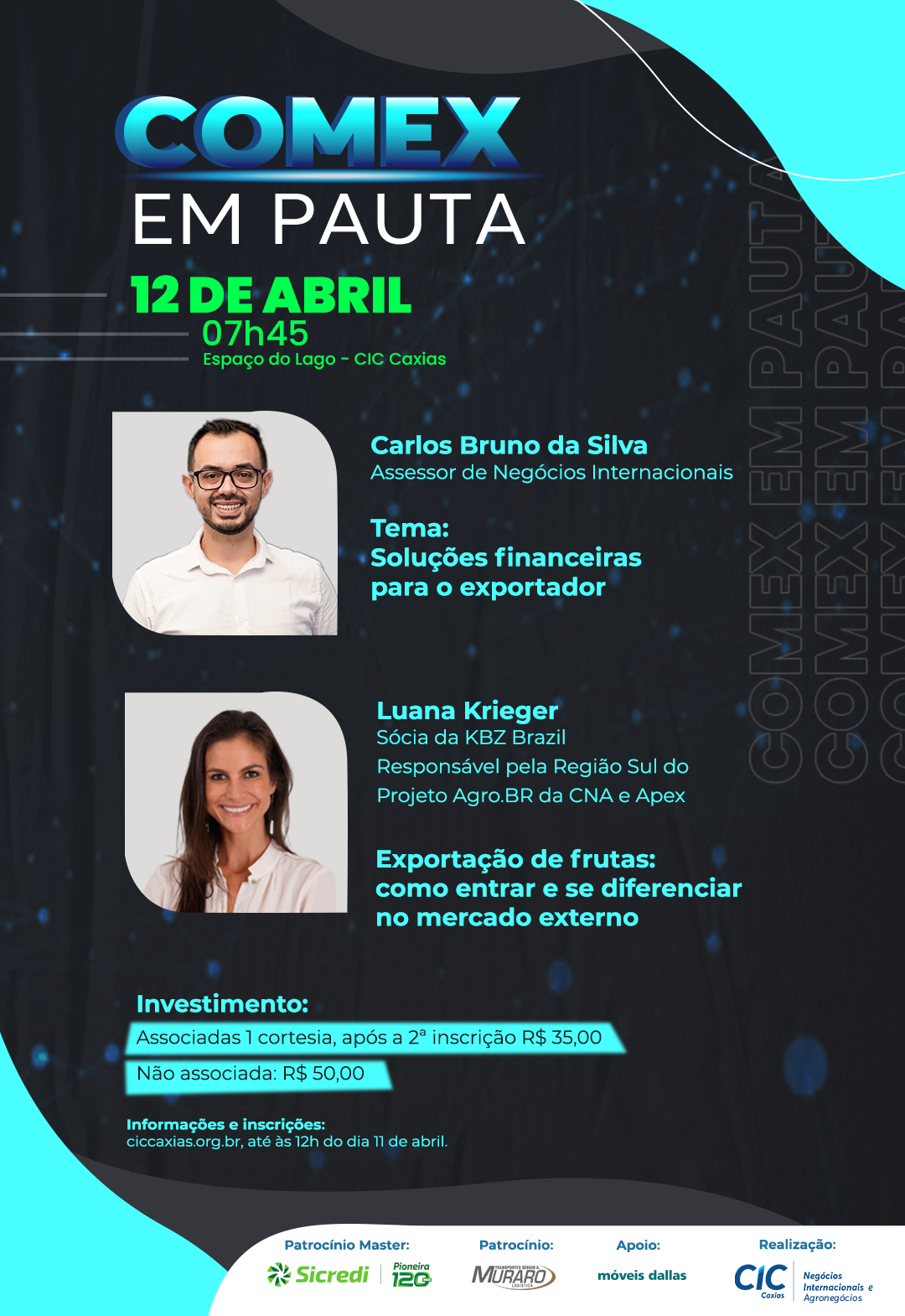 Participe da primeira edição do ano do COMEX EM PAUTA! | CQ7 - Comunicação